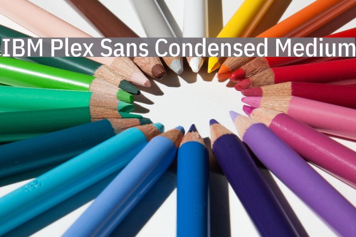 IBM Plex Sans Condensed Medium Font examples