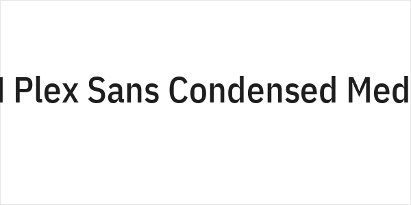IBM Plex Sans Condensed Medium Logo