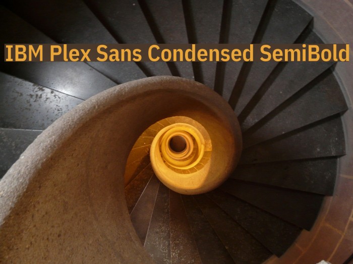 IBM Plex Sans Condensed SemiBold Font examples