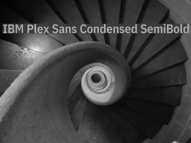 IBM Plex Sans Condensed SemiBold  examples