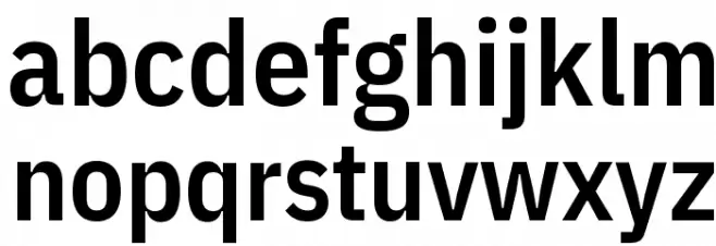 IBM Plex Sans Condensed SemiBold  