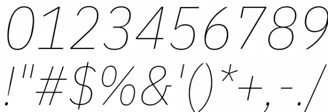IBM Plex Sans Condensed Thin Italic