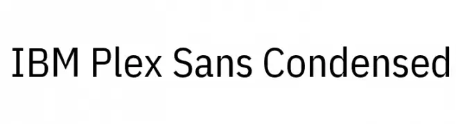 IBM Plex Sans Condensed  Fuentes Gratis Descargar