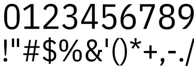 IBM Plex Sans Condensed Font OTHER CHARS