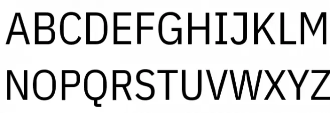IBM Plex Sans Condensed Polices MAJUSCULES