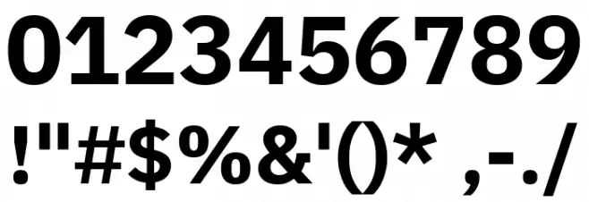IBM Plex Sans Devanagari Bold Font Alte caractere