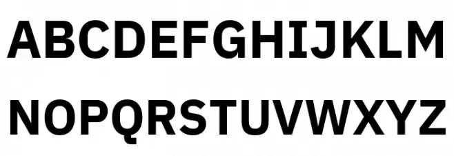 IBM Plex Sans Devanagari Bold Font Litere mari