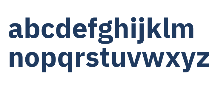 IBM Plex Sans Devanagari Bold Lowercase