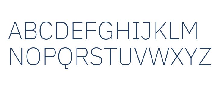 IBM Plex Sans Devanagari ExtraLight Uppercase