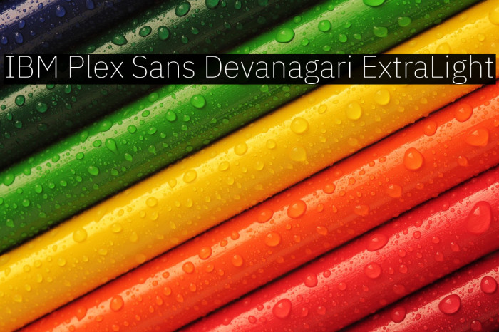 IBM Plex Sans Devanagari ExtraLight Example 1