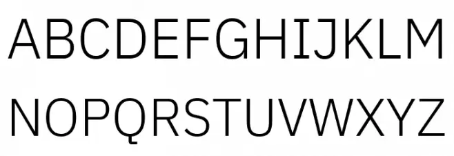 IBM Plex Sans Devanagari Light Font Litere mari