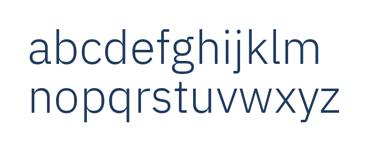 IBM Plex Sans Devanagari Light Lowercase