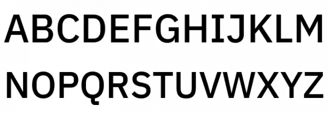 IBM Plex Sans Devanagari Medium Font Litere mari