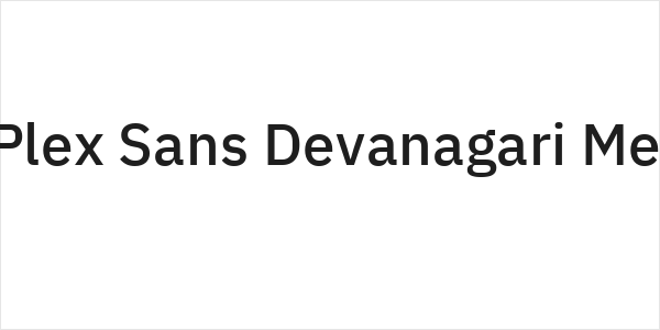 IBM Plex Sans Devanagari Medium Logo
