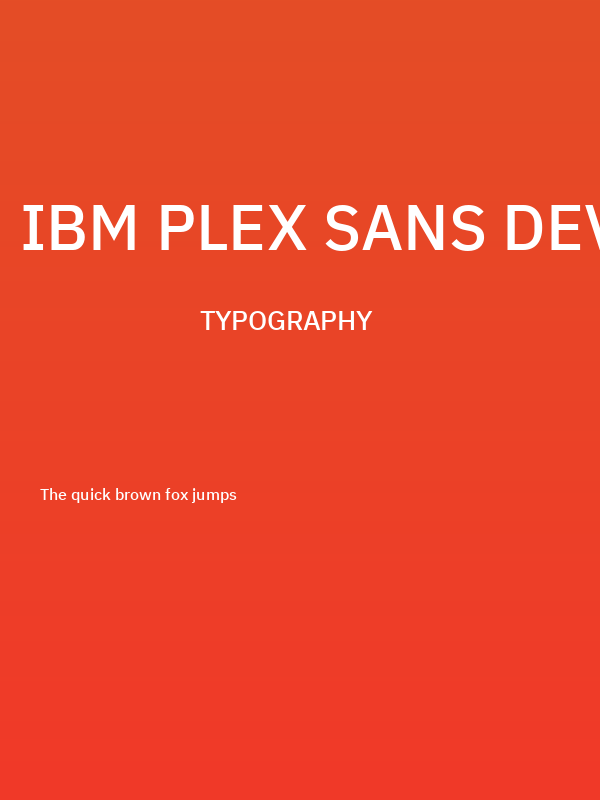 IBM Plex Sans Devanagari Medium Poster