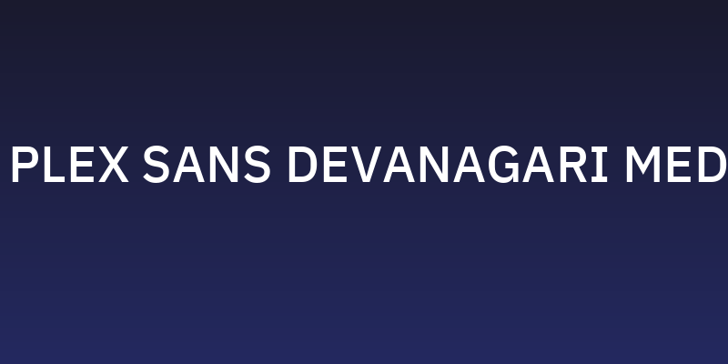 IBM Plex Sans Devanagari Medium Social Header