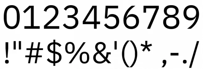 IBM Plex Sans Devanagari Regular Font Alte caractere