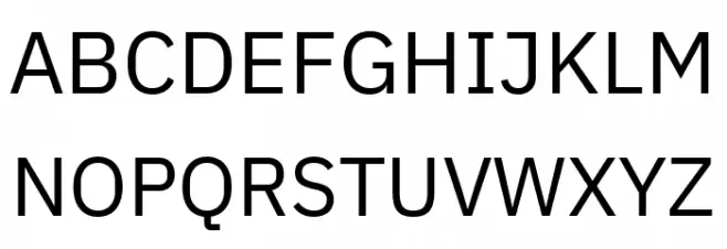 IBM Plex Sans Devanagari Regular Font Litere mari