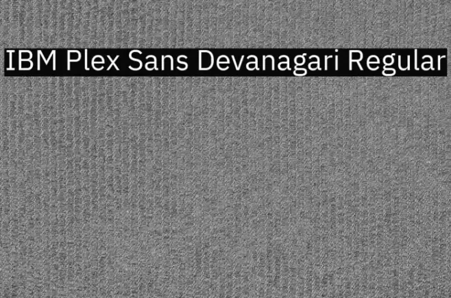 IBM Plex Sans Devanagari Regular Font examples