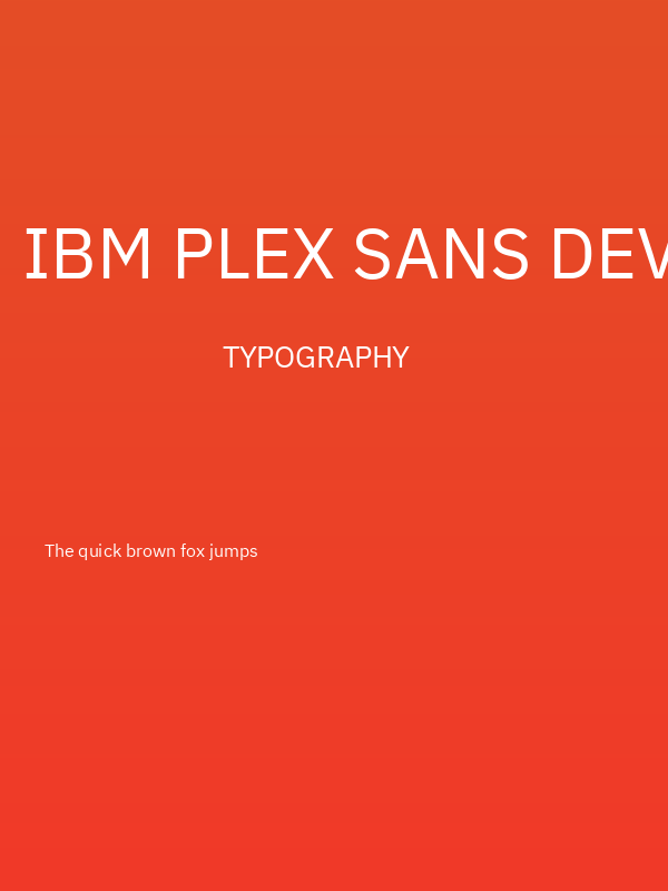 IBM Plex Sans Devanagari Regular Poster