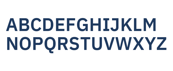IBM Plex Sans Devanagari SemiBold Uppercase