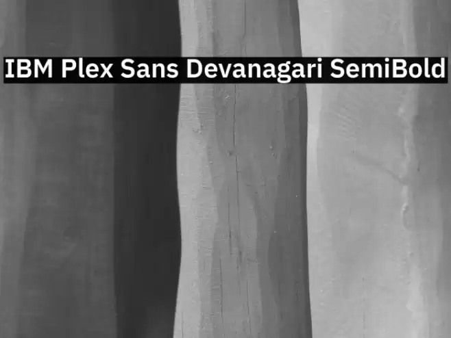 IBM Plex Sans Devanagari SemiBold Font examples