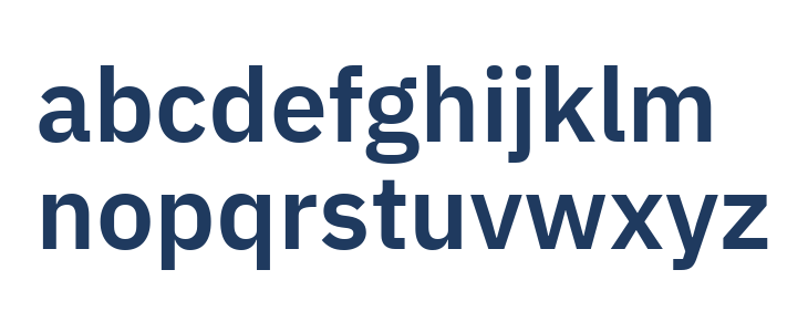 IBM Plex Sans Devanagari SemiBold Lowercase
