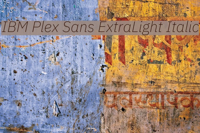 IBM Plex Sans ExtraLight Italic Font examples