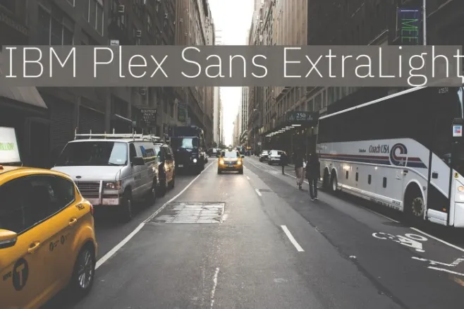 IBM Plex Sans ExtraLight Example 1