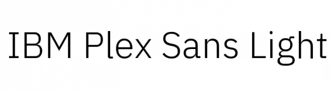 IBM Plex Sans Light  font caratteri gratis