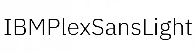 IBM Plex Sans Light  font caratteri gratis