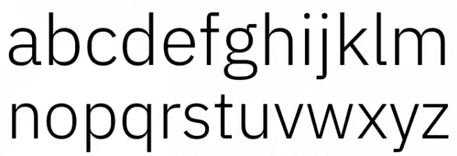 IBM Plex Sans Light خط أحرف صغيرة