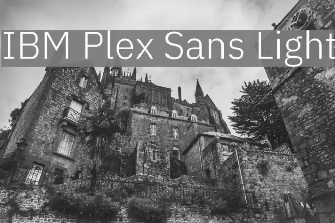 IBM Plex Sans Light Font examples