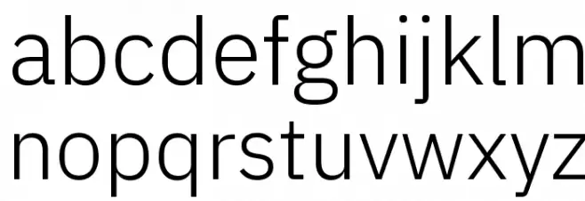 IBM Plex Sans Light خط أحرف صغيرة