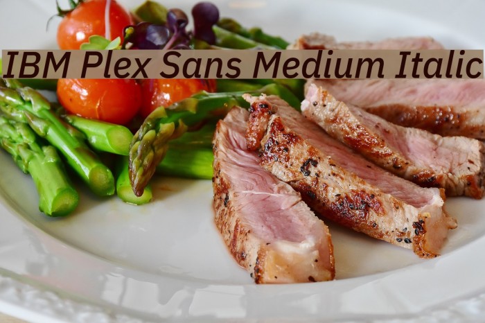 IBM Plex Sans Medium Italic Font examples