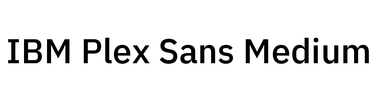 IBM Plex Sans Medium Font