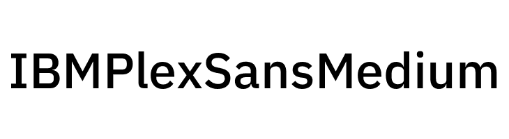 IBM Plex Sans Medium  Скачать бесплатные шрифты