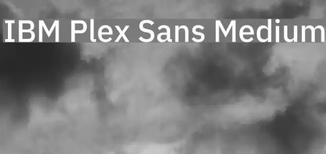 IBM Plex Sans Medium Font examples