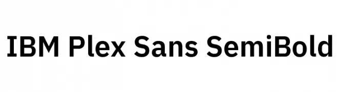 IBM Plex Sans SemiBold  font caratteri gratis