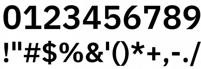 IBM Plex Sans SemiBold फ़ॉन्ट अन्य घर का काम