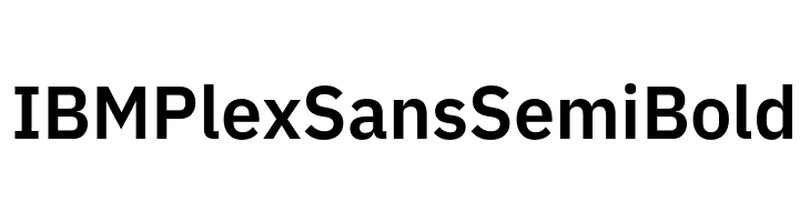 IBM Plex Sans SemiBold  les polices de caractères gratuit tlcharger