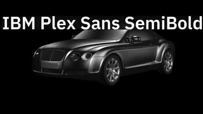 IBM Plex Sans SemiBold फ़ॉन्ट examples