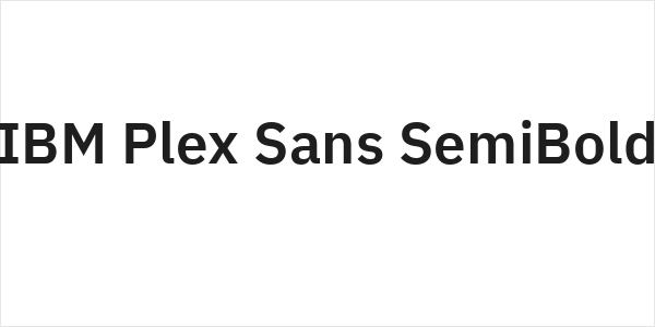 IBM Plex Sans SemiBold Logo