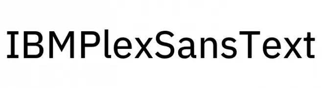 IBM Plex Sans Text  font caratteri gratis