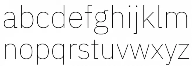 IBM Plex Sans Thin خط أحرف صغيرة