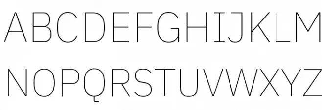 IBM Plex Sans Thin Шрифта ВЕРХНИЙ