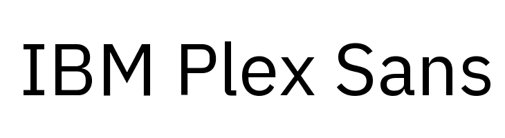 IBM Plex Sans Font