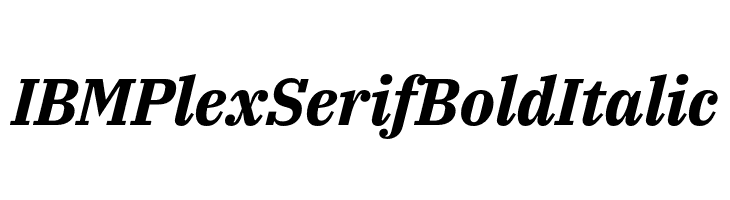 IBM Plex Serif Bold Italic  Descarca Fonturi Gratis