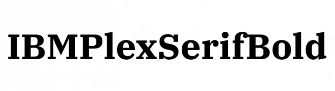 IBM Plex Serif Bold  नि: शुल्क फ़ॉन्ट्स डाउनलोड