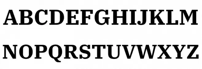 IBM Plex Serif Bold Fonte MAIÚSCULAS